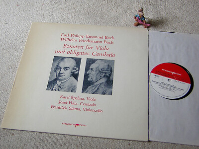 C.P.E. / W.F. BACH Viola Sonaten SPELINA HÁLA SLÁMA 1979 GER LP MUSICAPHON