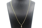 Chain 333 gold 8 carat yellow gold pendant E ladies value 790,-