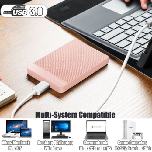 Externe Festplatte 500GB 1TB 2TB USB 3.0 Tragbare HDD für Fotos TV PC Ps4/5 Xbox - Bild 3 von 15