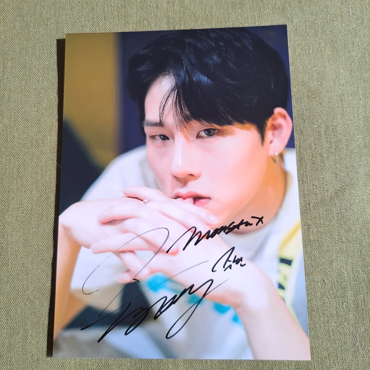 MONSTA X JOOHONEY Lee Joo Heon Autographed Signed Photo K-POP 5*7