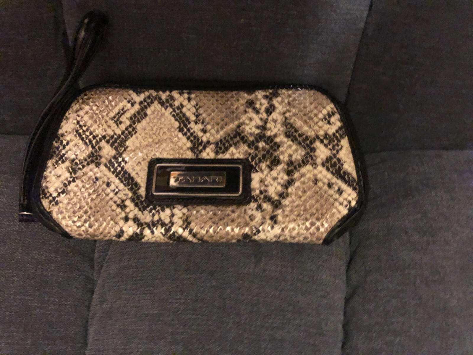 Tahari Python Snake Print Wallet/Wristlet Vegan L… - image 1