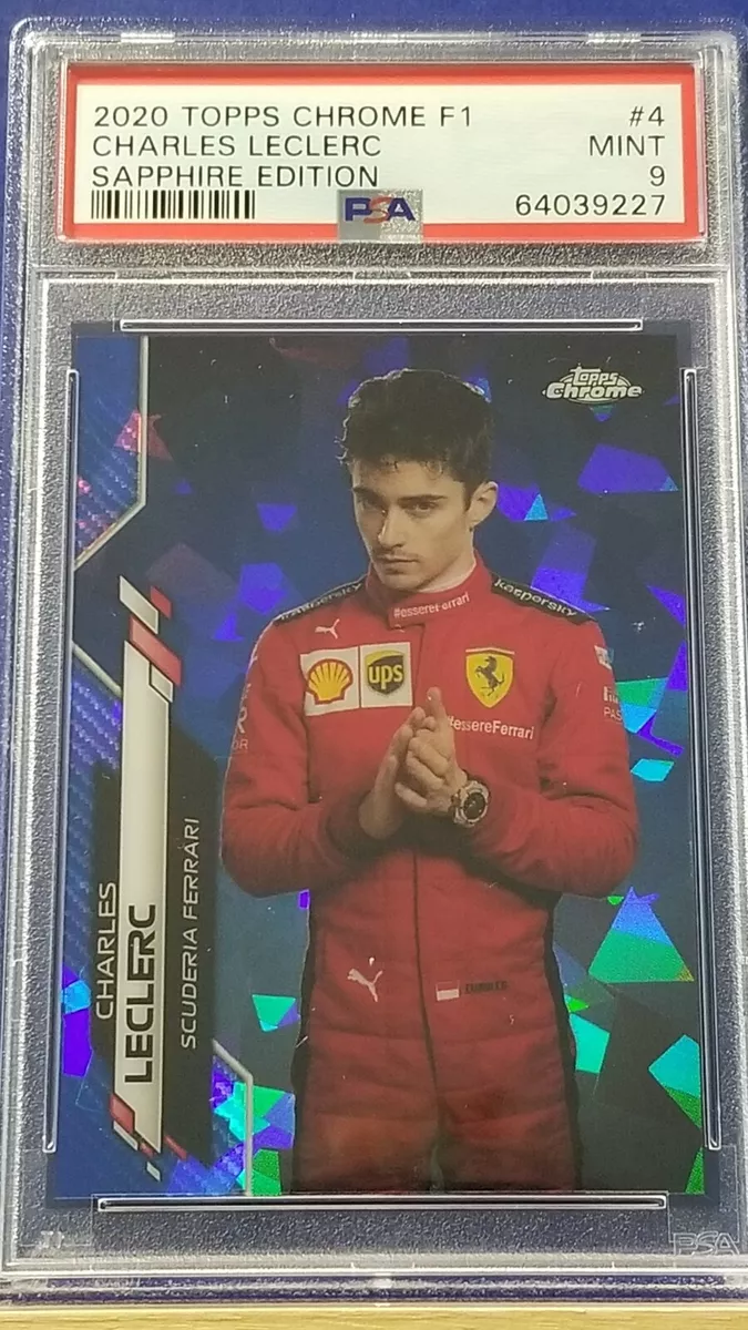 Charles LeClerc - 2020 Topps Chrome Formula 1 Sapphire Edition PSA