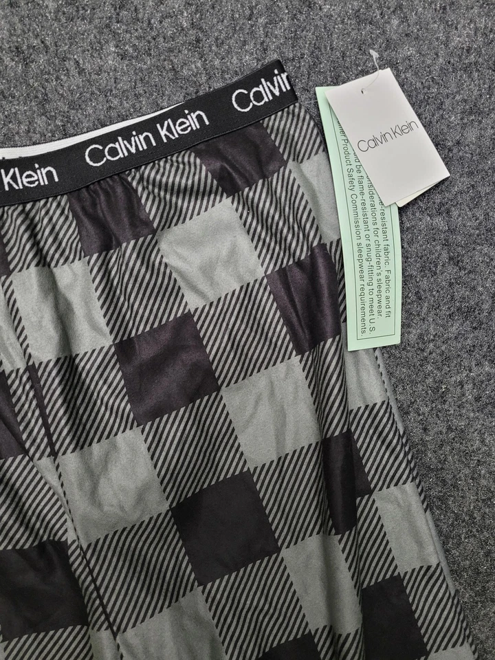 Calvin Klein Pantalones Niños XL 14-16 Pijama Salón Cuadros Prendas para Dormir Poliéster Foto 3 de 4