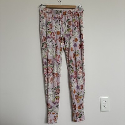 Posh Peanut Floral Print Bamboo Adult Loungewear Pajama Pants Small