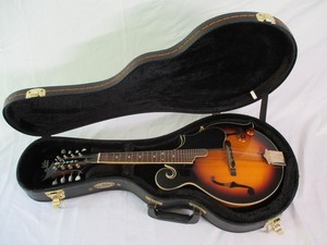 Morgan Monroe Mandolin F Style with Gold Trim Plus Case & Extra Strings