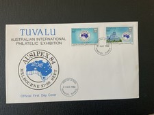 Tuvalu 1984 #257-258 Ausipex '86 - FDC
