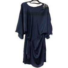 Sheike Slinky Dress Size 10-12 French Navy New Year Party Dress Australian Made