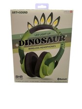 Art  Sound LED Light up Dinosaur Wireless Headphones