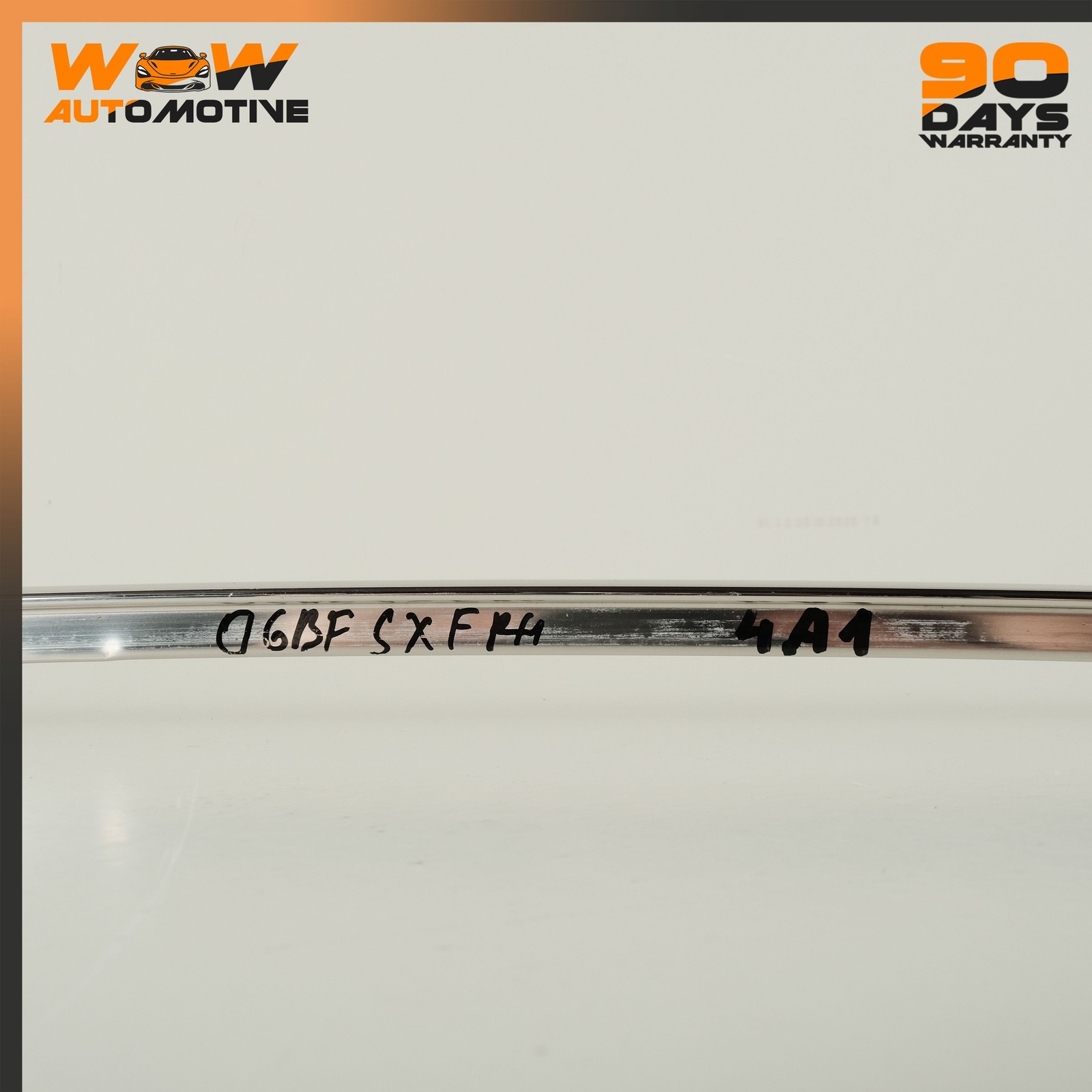 06-13 BENTLEY CONTINENTAL FLYING SPUR FRONT RIGHT UPPER DOOR MOLDING CHROME OEM