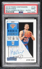 2018-19 Panini Contenders Rookie Ticket Variation Kevin Knox PSA 9 MINT Auto 5l1