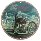 Vintage Easyriders Porcelain Sign - Wind at My Back Motorcycle Art