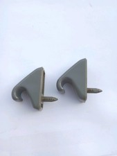 1989-1995 Toyota Pickup 1990-95 4runner Sun Visor Clips Holders Set Pair Gray