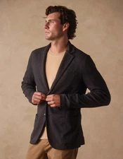 Normal Brand Stretch Knit Blazer Charcoal Size Large $179 MSRP