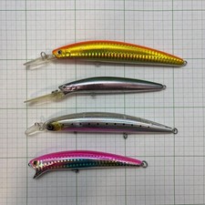 Daiwa Shoreline Shiner MM13 F-G, Current Master F-G, T.D. Minnow, and f-tec set