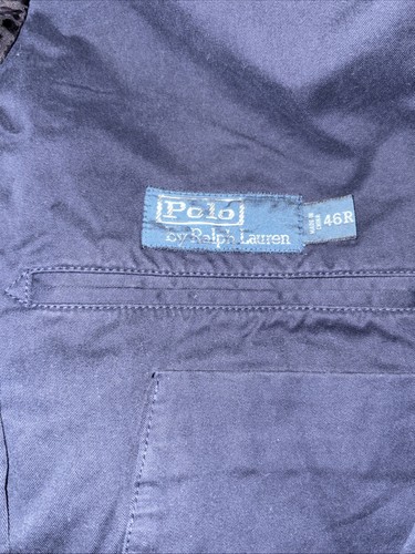 POLO by Ralph Lauren casual jacket blazer mens Navy Size 46 R - Picture 4 of 10