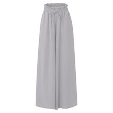 Summer Ladies Casual Pants Palazzo Dress Pants Trousers Dressy Wide Leg Pants