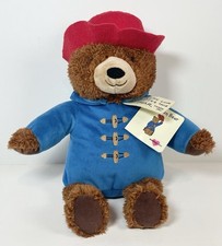 Kohl's Cares 14" Paddington Bear Brown Stuffed Plush Red Hat Blue Coat Kohls New