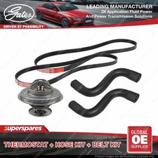 Gates Thermostat Radiator Hose Drive Belt Kit for BMW 325i E36 2.5L 141KW 90-91