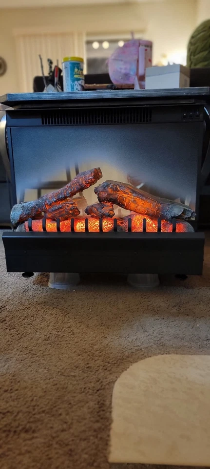 Dimplex 23" Fireplace Insert Electric Box Black Standard Log Set Heater 120V  - Image 2 of 4