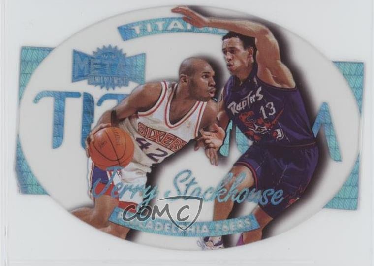 1997-98 Metal Universe Titanium Jerry Stackhouse #19T 0o5