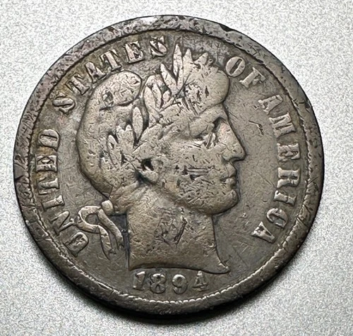 1894-O Barber Dime — photo from the most recent tracked eBay sale