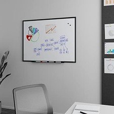 TRU RED STAPLES TRU RED MAGNETIC DRY ERASE WHITEBOARD, 4 X 3 FEET, 4 - WHITE