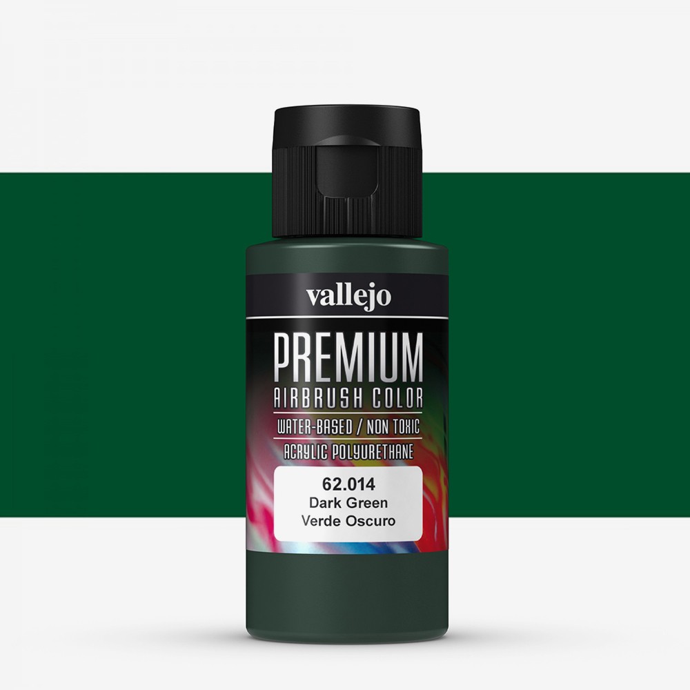 Vallejo : Premium Airbrush Paint : 60ml : Dark Green