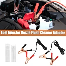 Car Flush Cleaner Adapter Set Fuel Injector Tester Pump Pressure Gas Nozzles