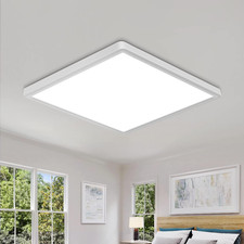 Flush Mount Ceiling Light, 12 Inch 24W Ultra Thin Square LED Ceiling Light, 6500
