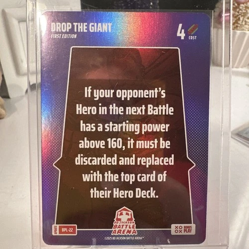 Bo Jackson Battle Arena Alpha Update BPL-22 Drop the Giant Bonus Play Foil SSP