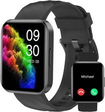 Smart Watches for Men Women Compatible w/ iPhone/Android Phones 1.85" HD Screen