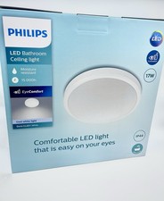 Philips LED Doris Bathroom Ceiling Light 4000K 17W IP44 [Cool White - White]
