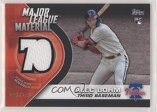 2021 Topps Major League Materials Series 2 Black 143/199 Alec Bohm #MLM-AB 04kg