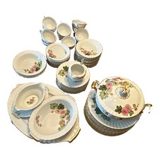 Regal Floral Ceramic Dinner Set Whitemulticolor Round Plates Bowls Cups Regal Floral Ceramic Dinner Set Whitemulticolor Round Plates Bowls Cups