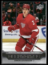 2023-24 Upper Deck #DD-20 Simon Edvinsson Debut Dates