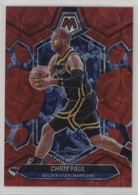 2023-24 Panini Mosaic International Red Mosaic Prizm 62/75 Chris Paul #136 1co7