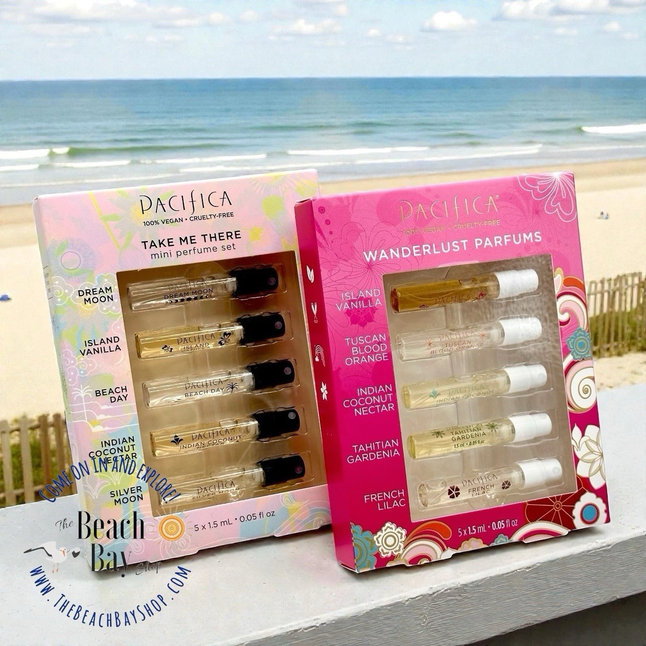 PACIFICA Wanderlust & Take Me There Mini Perfume Sets 10 Via