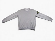 Stone Island Sweatshirt Mens 2XL Gray Crewneck Compass Patch Arm Badge