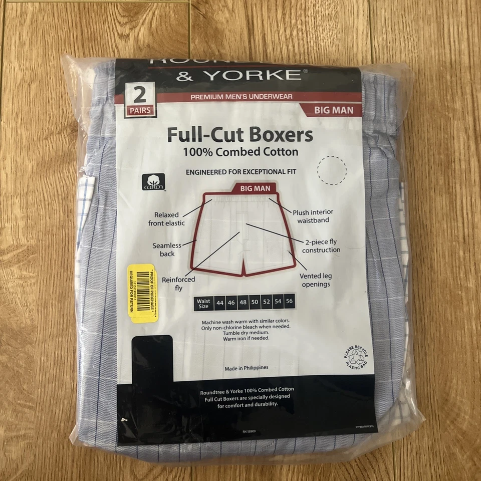 Boxers Roundtree & Yorke Corte Completo Talla 46 Nuevos Foto 3 de 4