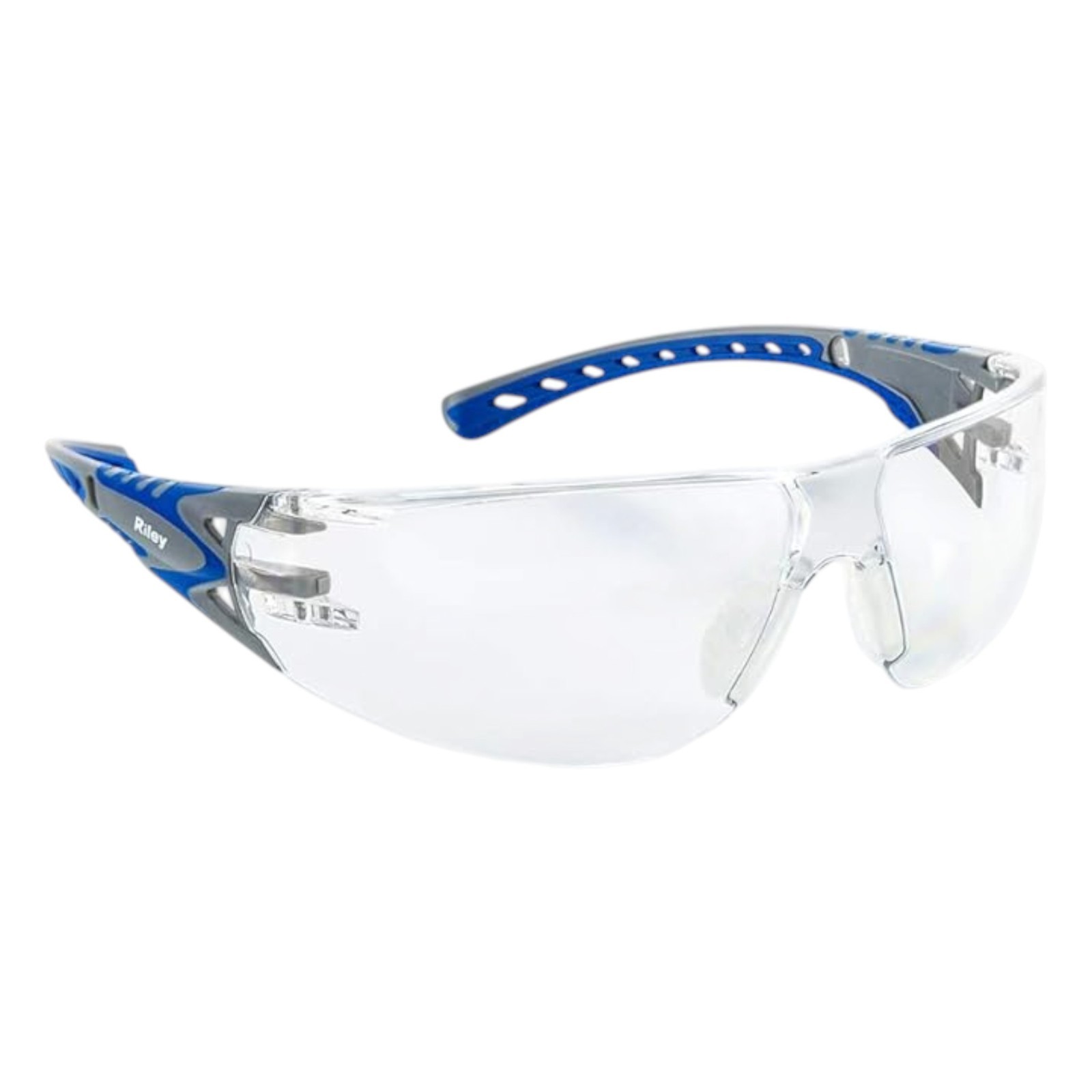 Riley Safety Glasses Stream Evo Clear Blue Frame RLY00361