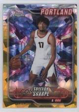 2024-25 Topps Chrome Sapphire Edition Gold 12/50 Shaedon Sharpe #25 11oq