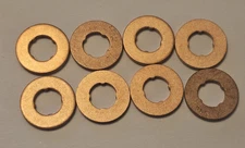 8XNEW GENUINE IVECO DIESEL INJECTOR BOTTOM COPPER WASHER 4899689 51987010118