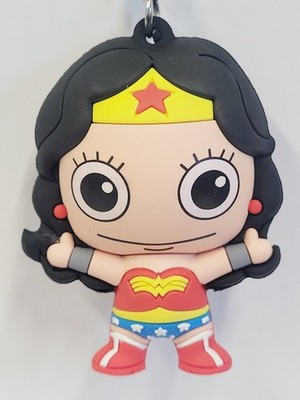 3D Foam Figural Key Chain Clip Monogram Blind Bag DC Comic Batman Wonder Woman