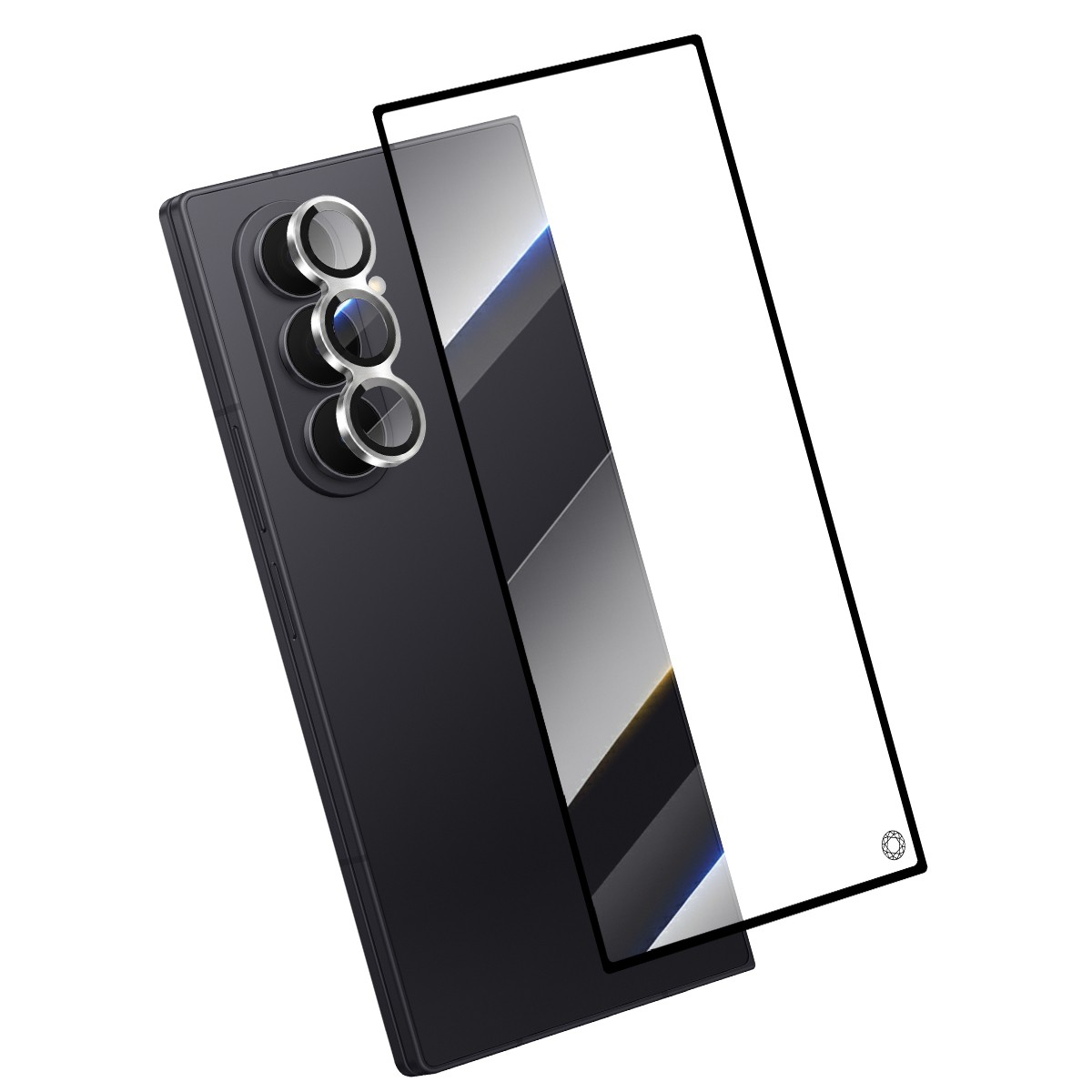 Protection 2.5D Galaxy Z Fold 7 en CeramicShield avec protège-objectif