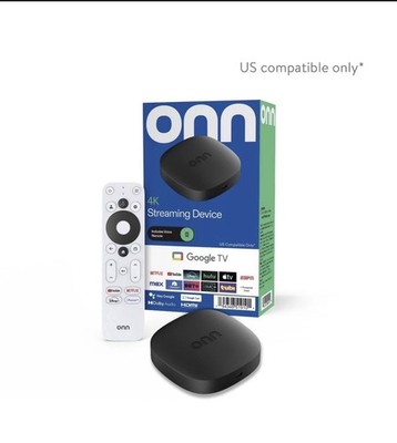 onn 4K Streaming Device, Google TV - Fast Streaming, Ultra 8GB Storage, 2GB!