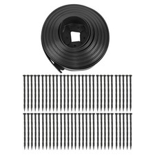 No Dig Rasenkante L-Form Rasenkante Set Kunststoff mit Verankerungsspikes