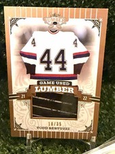 2022 Leaf Lumber Todd Bertuzzi Stick Game Used Relic #/35 Shaft Logo Game Used
