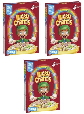 Lucky Charms Canadian Breakfast Cereal, 300g (3 Pack)