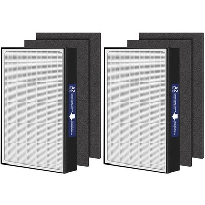 ZYZCBXZC A2 Filter Replacement for 3M Filtrete 6 Piece Set, white and black
