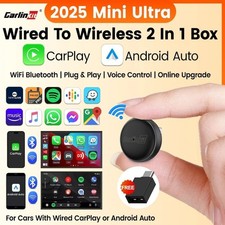 CarlinKit Mini Ultra 5.0 Wireless CarPlay Android Auto Adapter Plug Play